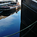 tugs in docklands, london