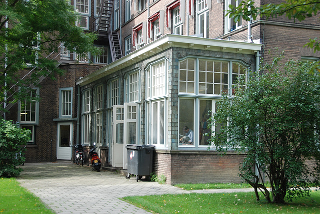 Part of the old Gate Building of Leiden University Hospital