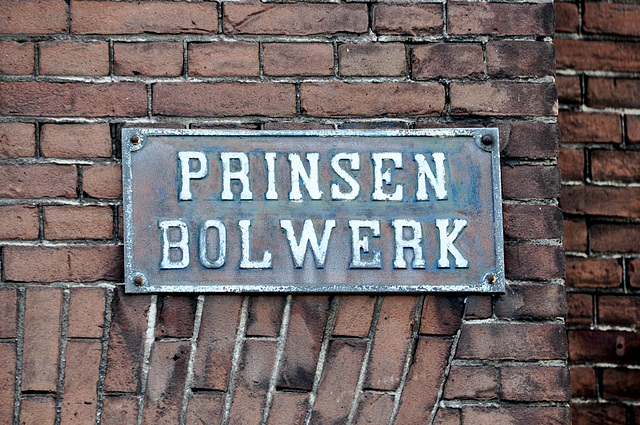Street sign in Haarlem