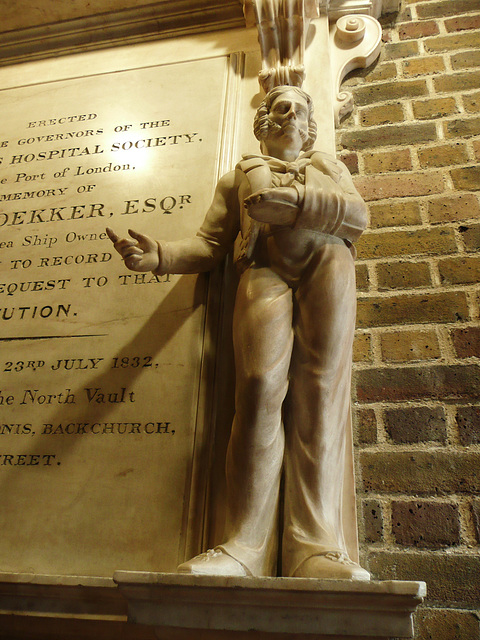 lydekker memorial, dockland museum, london