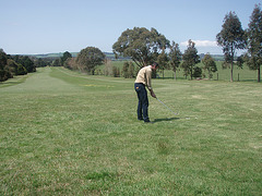 our first golf lesson