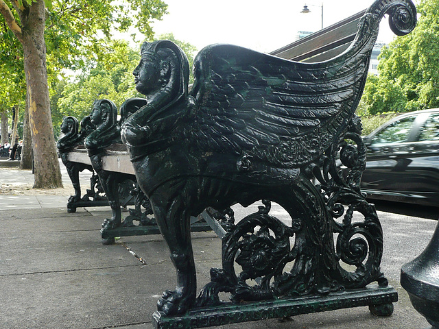 embankment metalwork, london