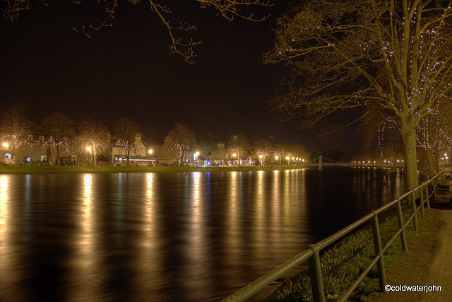 The River Ness flowing through Inverness