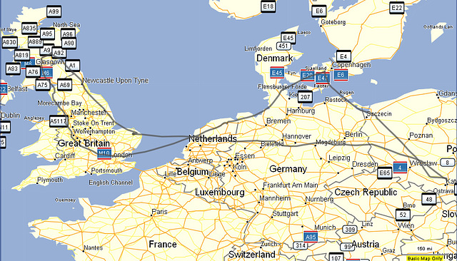 Europe Flight Track 09 2011