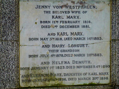 karl marx, highgate cemetery east, london