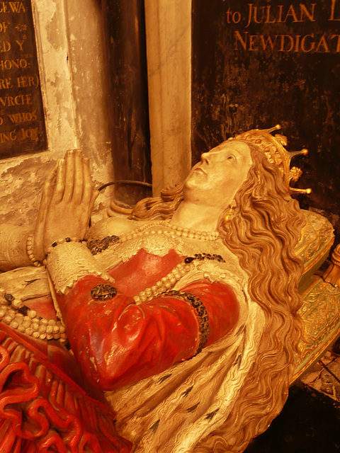 harefield church, middx, c17 tomb of the countess of derby, alice spencer, 1637