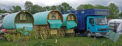 Traditional caravans at Appleby