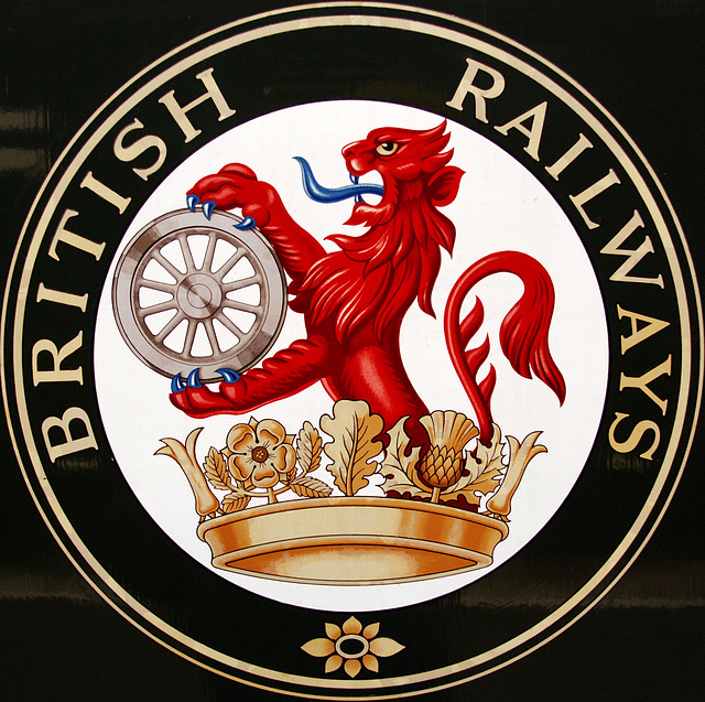 A visit to the National Railway Museum in York: old British Railways logo
