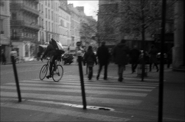 Fahrradfahrer in Paris 2011