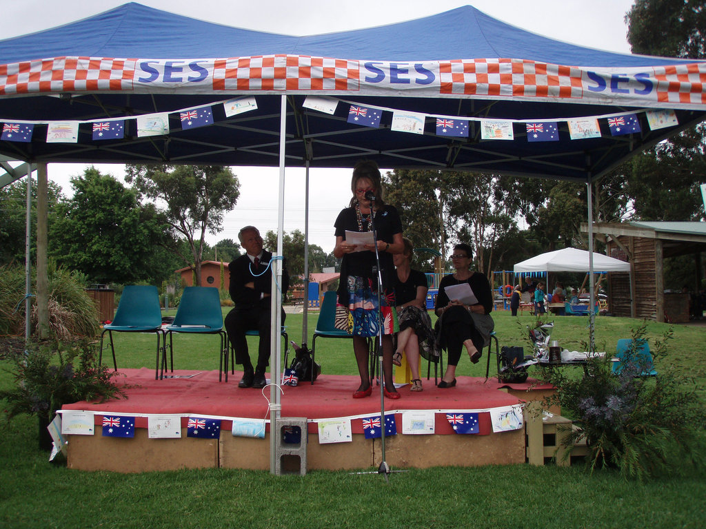 Australia Day ceremony in Leongatha