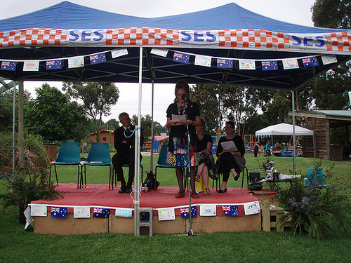 Australia Day ceremony in Leongatha