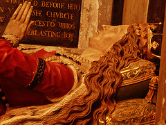 harefield church, middx, c17 tomb of the countess of derby, alice spencer, 1637