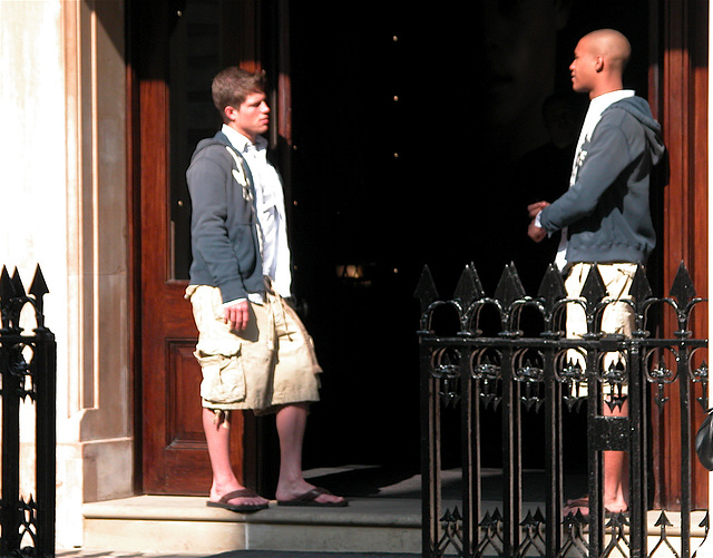 The entrance of the Abercrombie & Fitch store