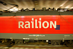 An engine of the freight company Railion