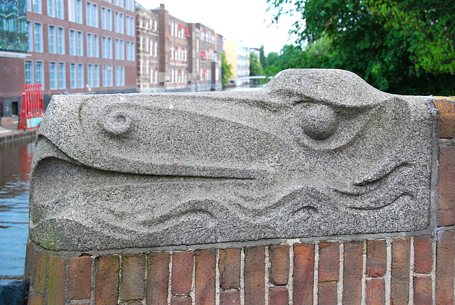 Some old pics: Ornament on a bridge in Amsterdam