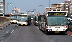 City buses of The Hague at Kijkduin