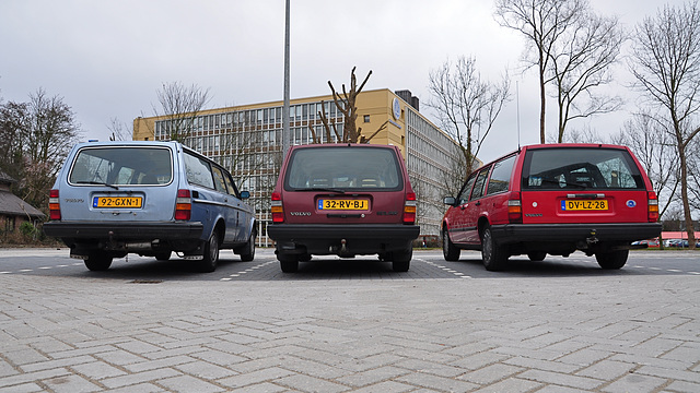 Three Volvos
