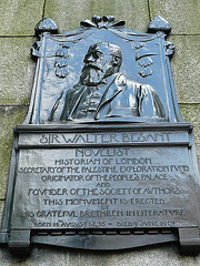 sir walter besant, embankment, london