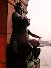 king's reach memorial, embankment , london