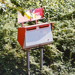Grey post office box of the Netherlands Grey post office box of the Netherlands