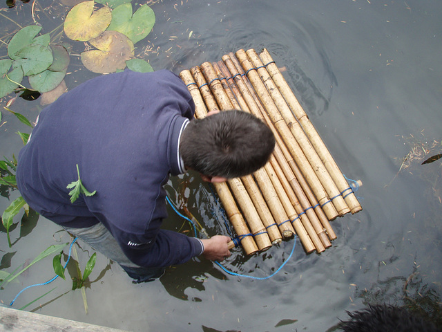 launching the duck raft