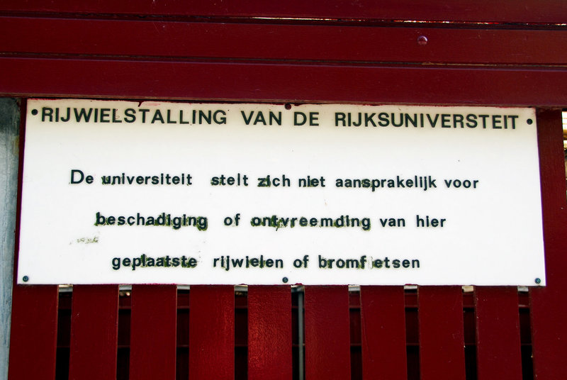 Old signs of Leiden University