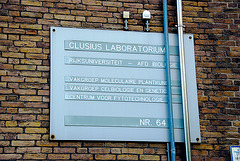 Old signs of Leiden University