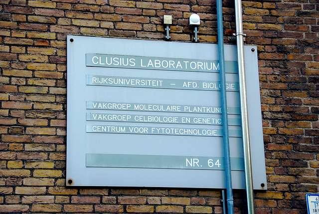 Old signs of Leiden University