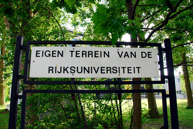 Old signs of Leiden University