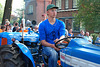 Oldtimer day at Ruinerwold: Leaving for the tractor tour