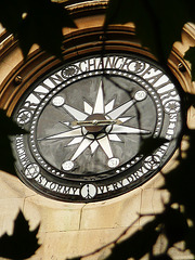 st mark's church dalston , hackney, london, barometer dial