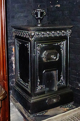 petworth house,early c19 neo-classical stove in the chapel