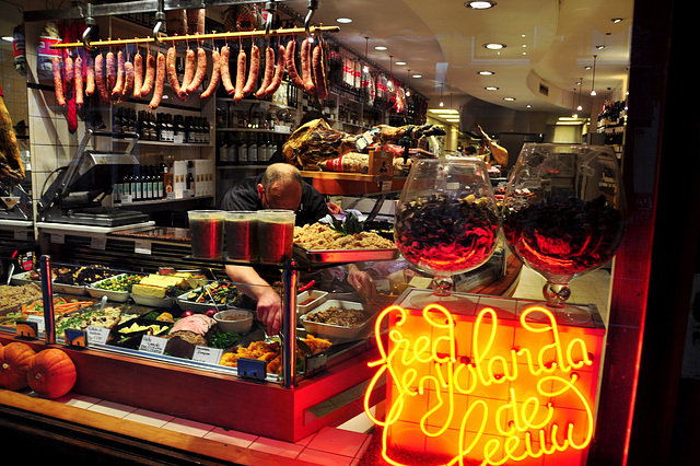 Up-market butchers in Amsterdam