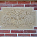 Gable stone of two monkeys