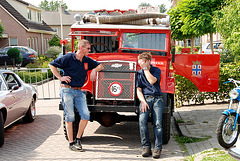 Oldtimer day at Ruinerwold: Chevrolet fire engine
