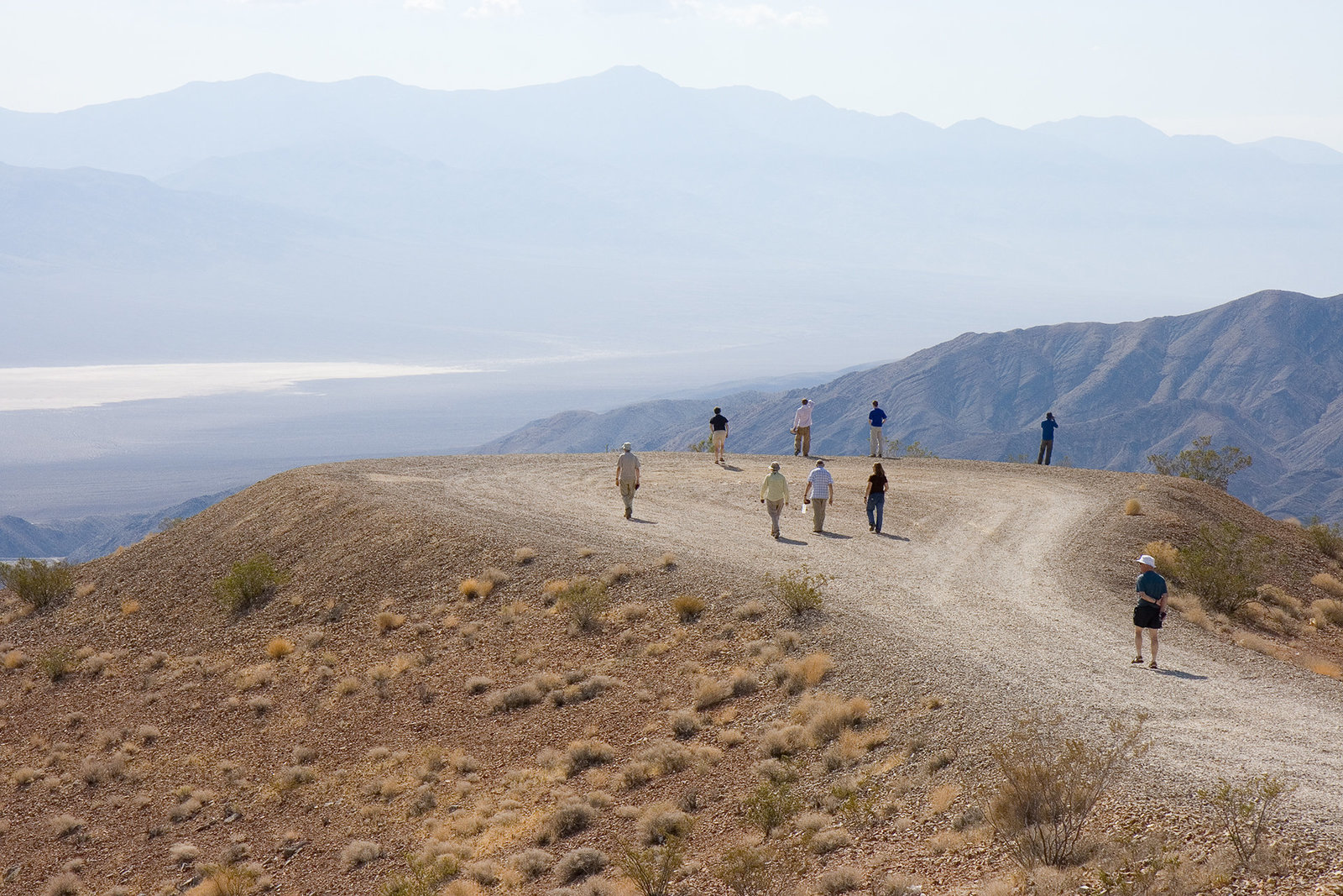 Looking over the Panamint Valley