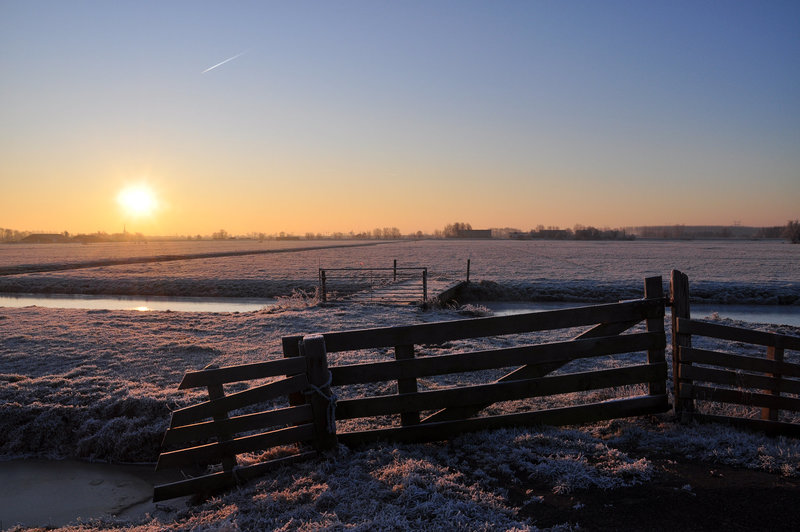 Sunrise just outside Leiden