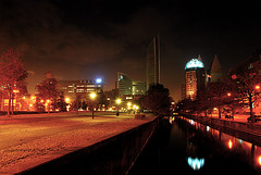 The Hague skyline by night