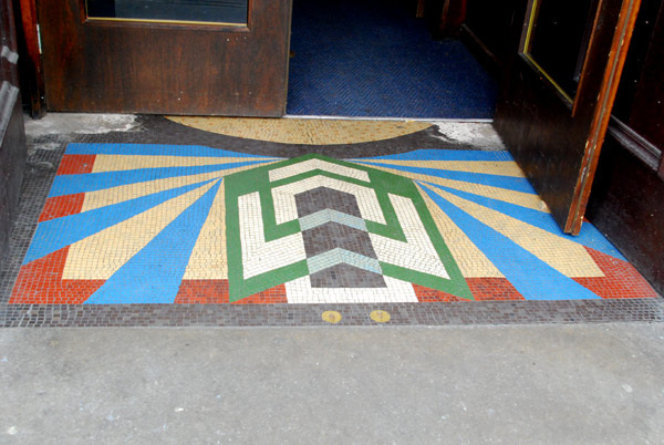Pub doorway mosaic