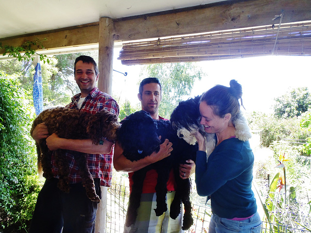 Luca, Gwen and Shadow visit