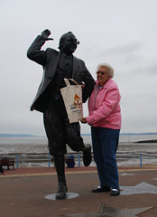 Mum, Eric and the Shopmobility bag!