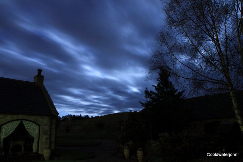 Nearly Full moon with cloudcover increasing...#4