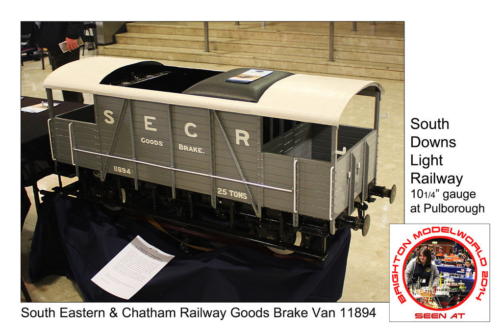 Modelworld 2014 SECR goods brake - South Downs Light Railway - Brighton 22.2.2014