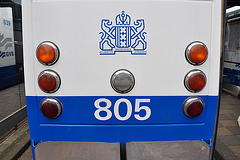 Rear end of a Amsterdam tram