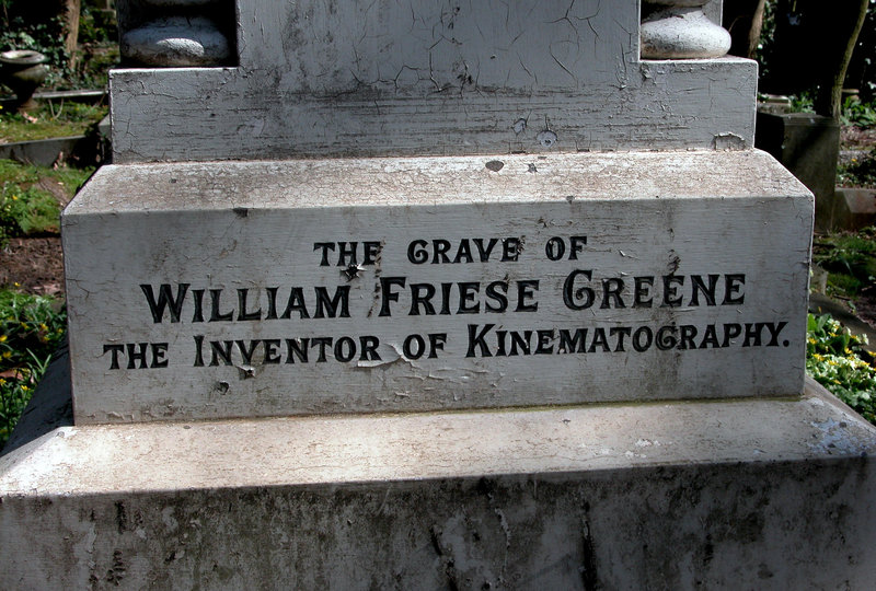 The grave of William Friese Greene in Highgate