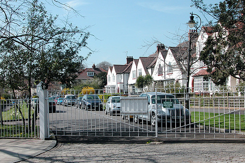 Private estate in North London