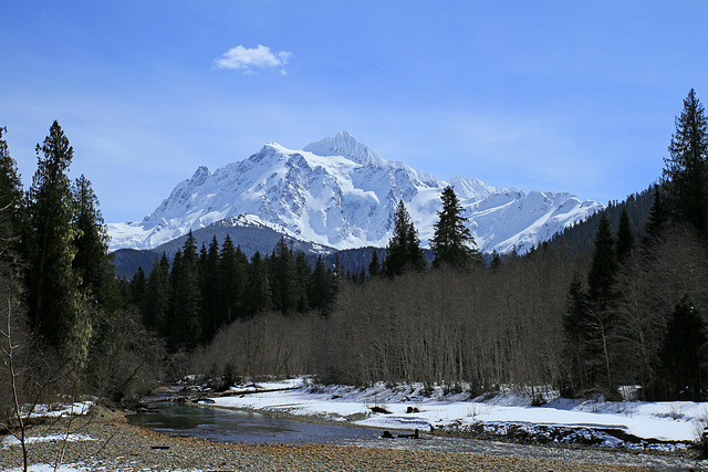 Mount Shuksan and the Nooksack River