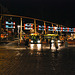 Leiden bus station at night