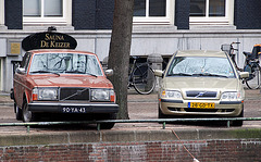 Old and new Volvo