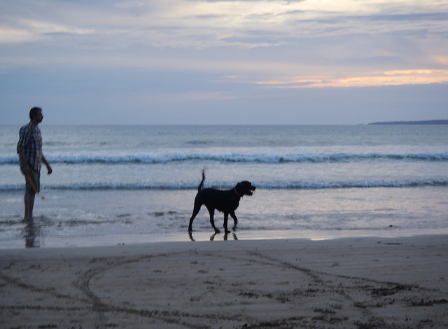 summer evening on the beach